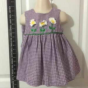 Samara Girls Seersucker Dress & matching bloomers